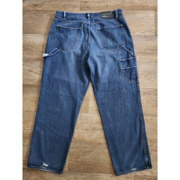 Vintage FUBU Collection Jeans Men's 40x32 Baggy Wide Leg Hip Hop Skate 90's Y2K - Picture 2 of 11